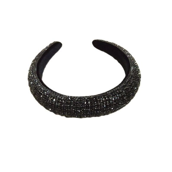 Black Rhinestone Headband. New - Picture 2 of 6